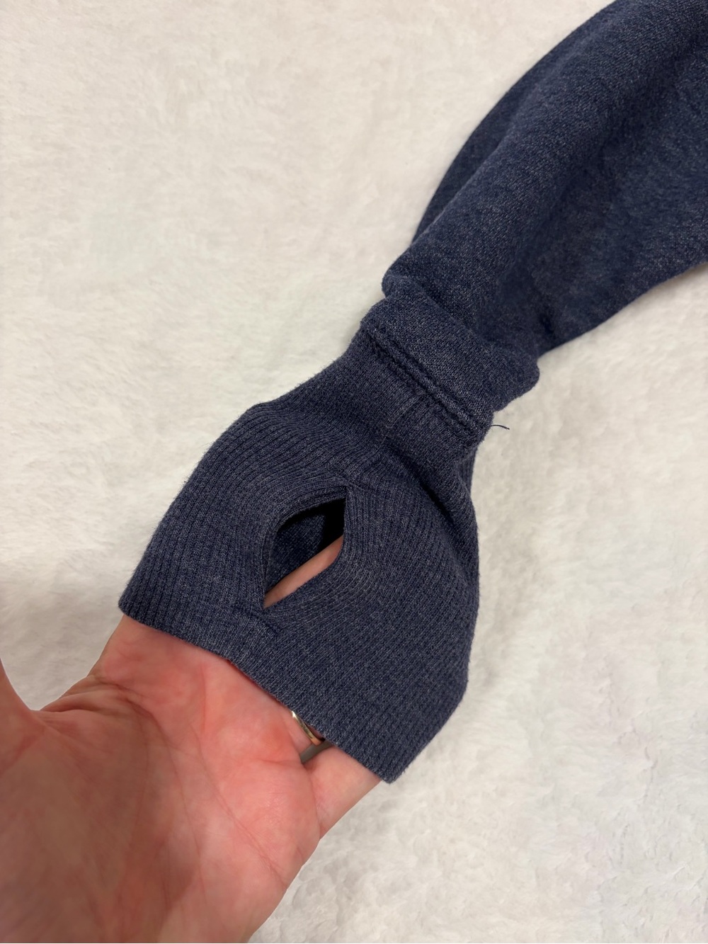 Tek Gear Women's Blue Heather Crewneck Sweatshirt - Size Small - Picture 3 of 7